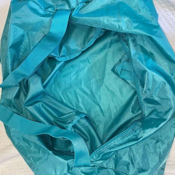 Teal soft sided travel laundry bag with handles | Sz OS - Picture 4 of 4